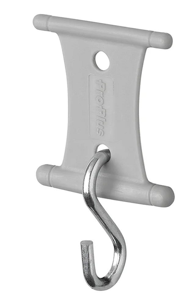 ProPlus 364262 6 Stück Aufhänger mit S-Haken für Kederschiene 5/6mm und 7/8mm