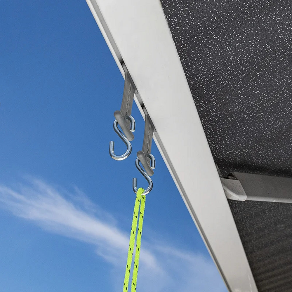 ProPlus 364262 6 Stück Aufhänger mit S-Haken für Kederschiene 5/6mm und 7/8mm