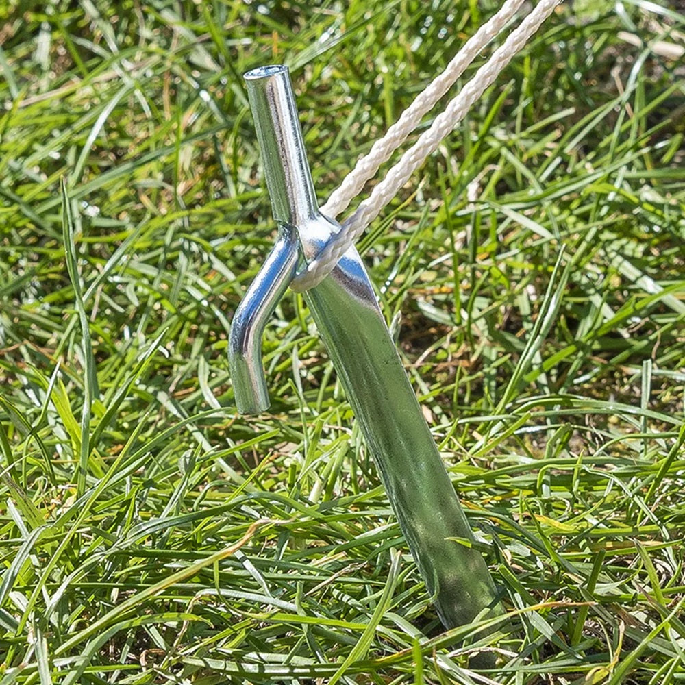 ProPlus 364635S Zelthering 25cm Metall mit Haken 6 Stück Zelt Zubehör