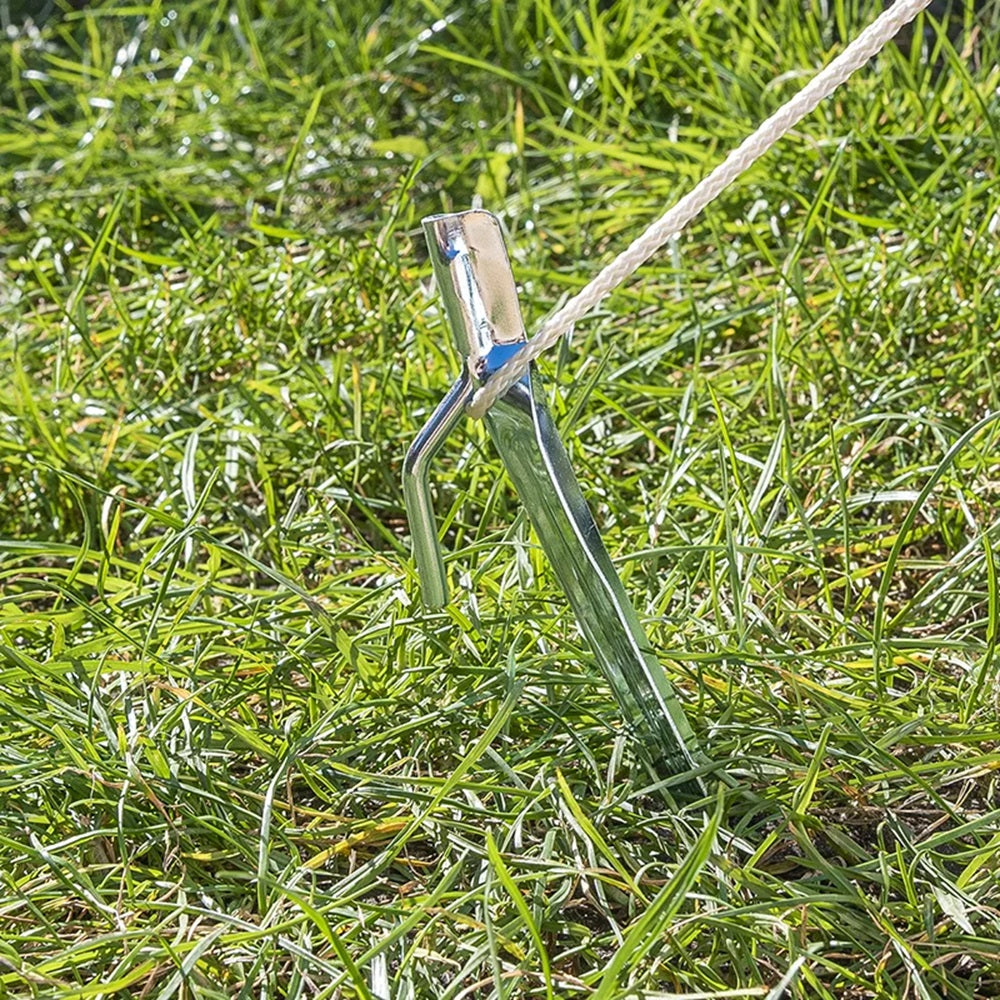 ProPlus 364636S Zelthering 30cm Metall mit Haken 6 Stück Zelt Zubehör