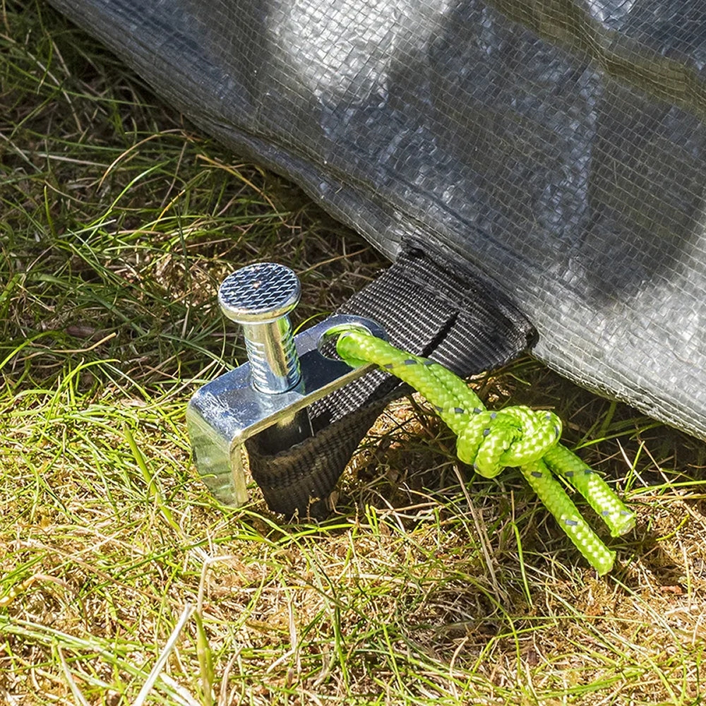 ProPlus 364661V02S 6 Stück Felsbodenheringe 40cm Verzinkter Stahl mit L-Haken Heavy Duty