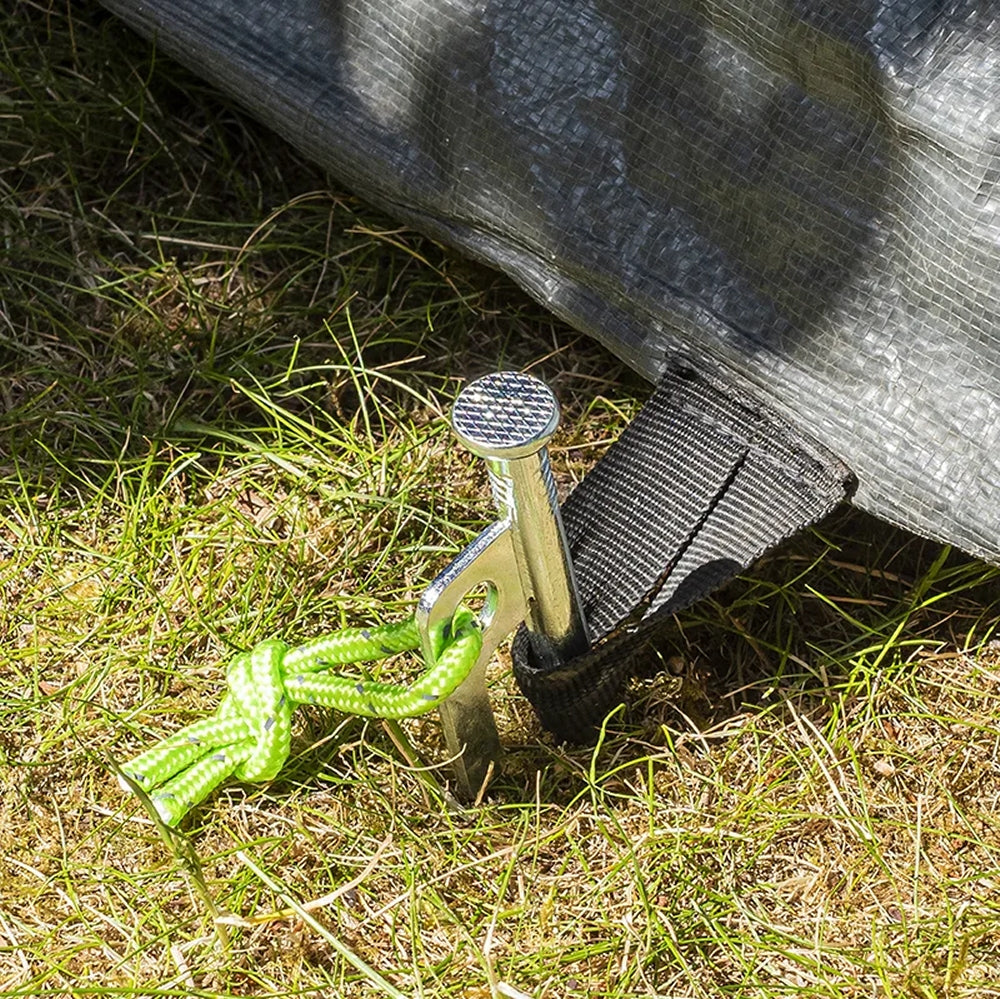 ProPlus 364662V01S 6 Stück Felsbodenheringe 30cm Verzinkter Stahl mit P-Haken Heavy Duty