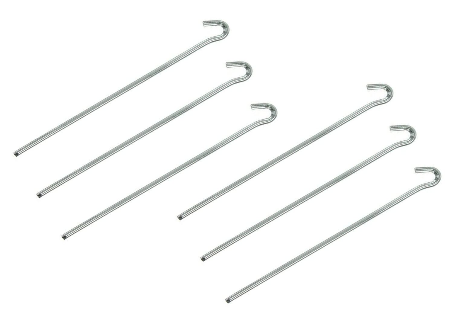 ProPlus 364669S Felsbodenhering 30cm Metall Dreieckig 6 Stück Zelt Zubehör