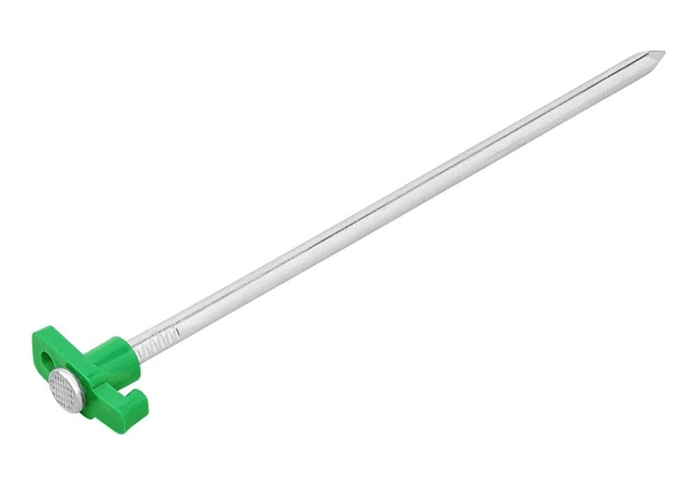 ProPlus 364675S Zelthering 25cm Metall mit Kunststoffhaken nachleuchtend 6 Stück