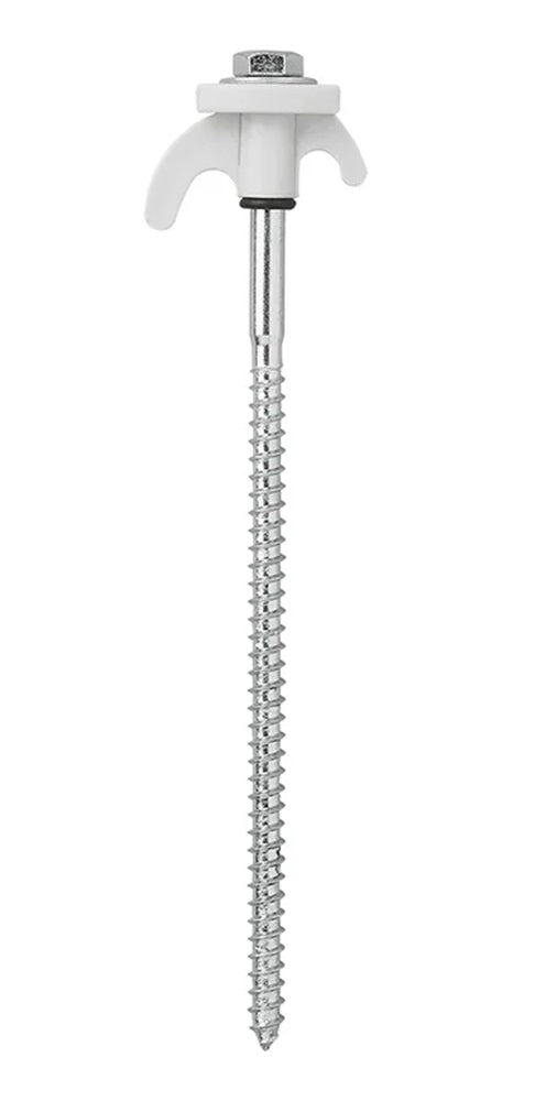 ProPlus 364679S Zelthering 20cm Metall schraubbar mit Kunststoffhaken 6 Stück