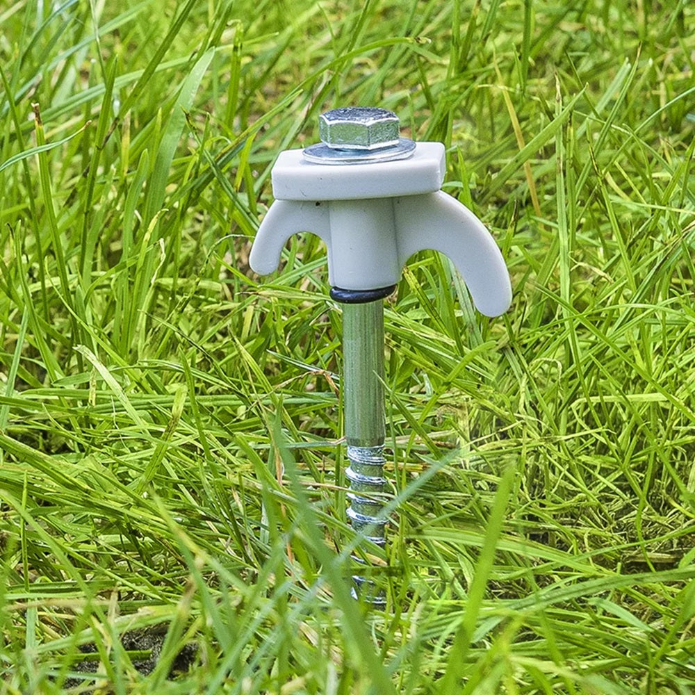 ProPlus 364679S Zelthering 20cm Metall schraubbar mit Kunststoffhaken 6 Stück