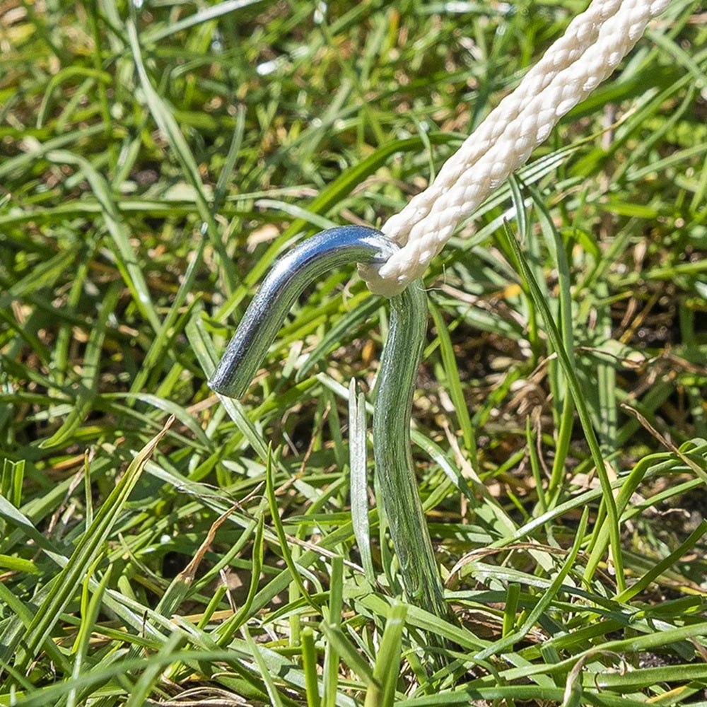 ProPlus 364684S Zelthering 22cm Metall mit offener Öse 10 Stück Zelt Zubehör