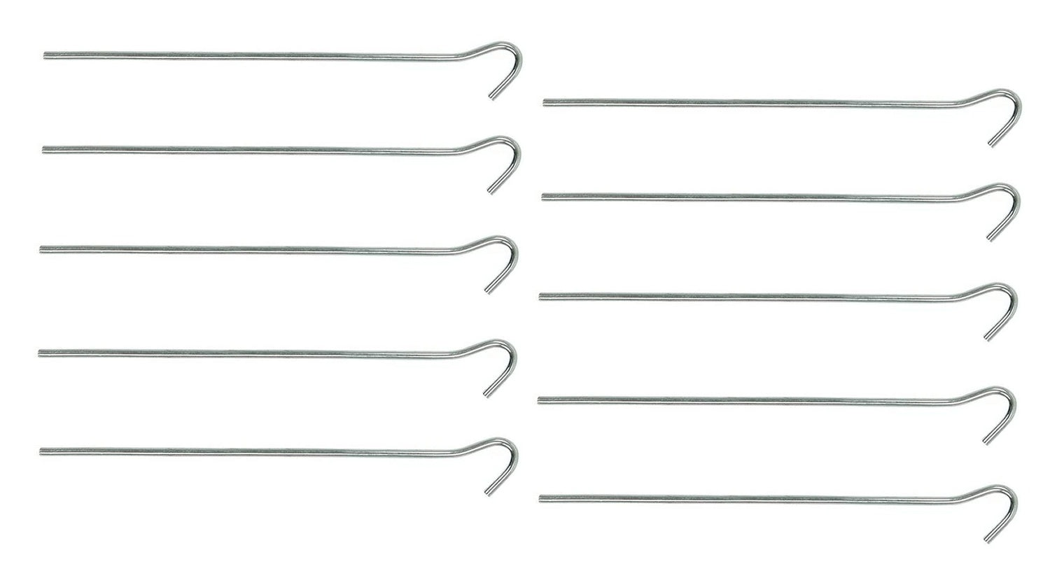 ProPlus 364684S Zelthering 22cm Metall mit offener Öse 10 Stück Zelt Zubehör