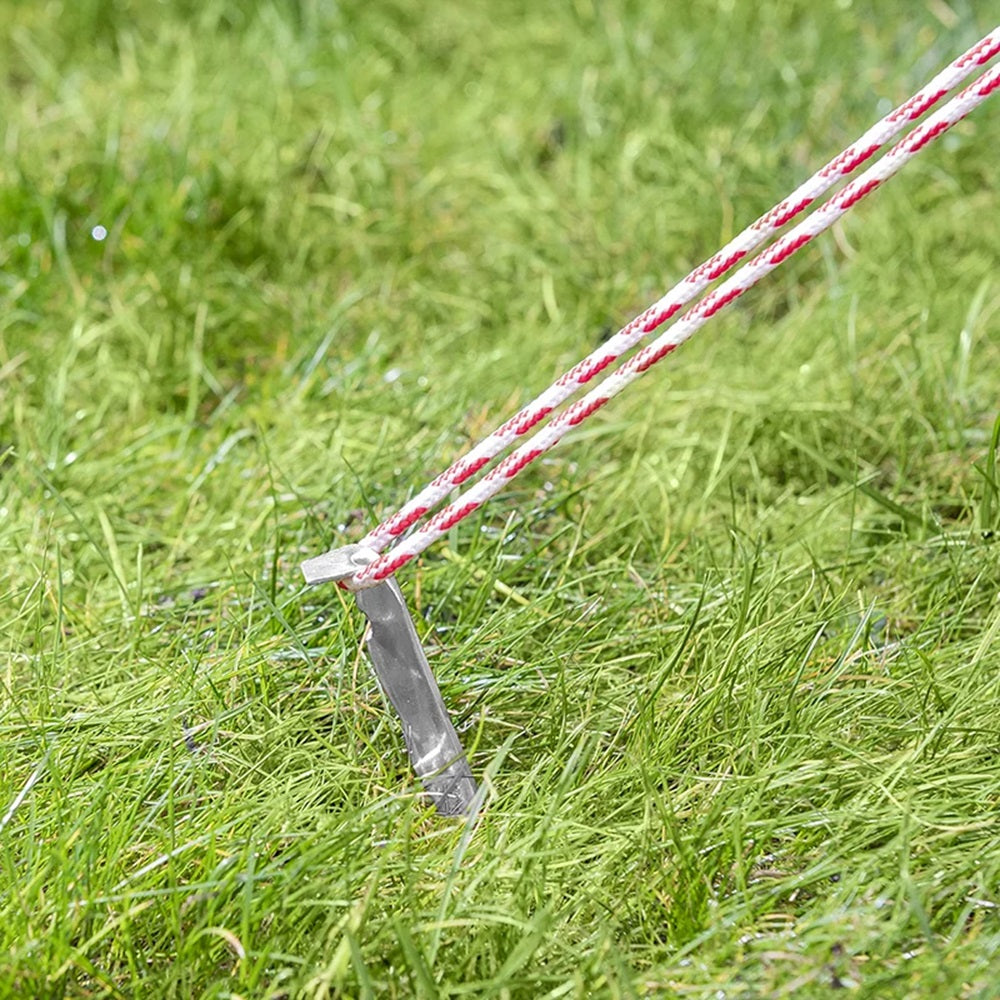 ProPlus 364724S Zelthering 18,5cm Aluminium geriffelt 6 Stück Zelt Zubehör