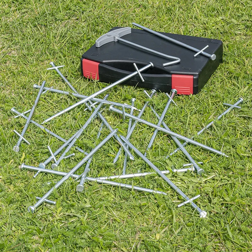 ProPlus 365014V01 Satz Felsbodenheringe 23cm Metall mit geschweißtem Querstift