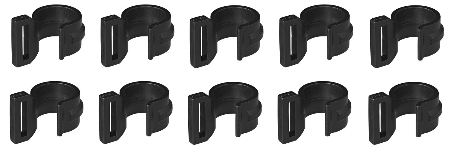 ProPlus 366482 Zeltschelle für Zeltstange 20-25mm mit Schlitz schwarz 10 Stück