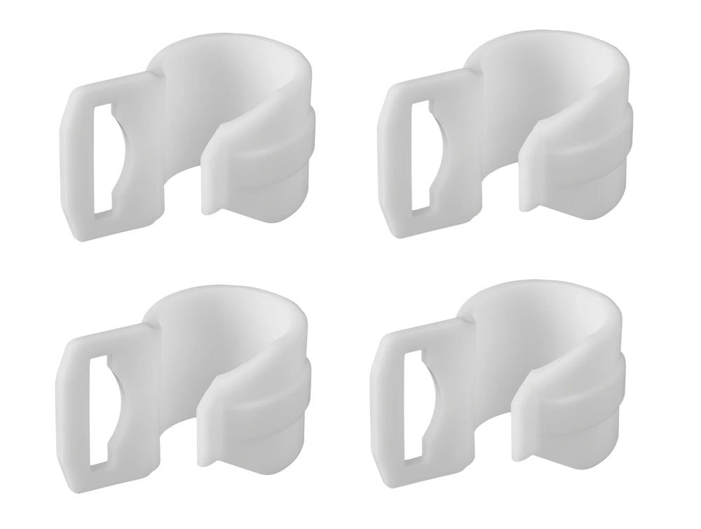 ProPlus 366482WHS Zeltschelle für Zeltstange 20-25mm mit Schlitz weiß 4 Stück