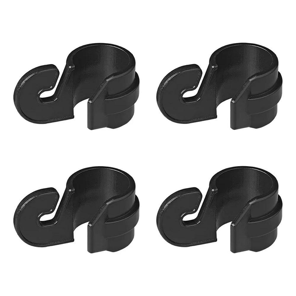 ProPlus 366484S Innenzelthaken 19-22mm mit Haken Schwarz 4 Stück