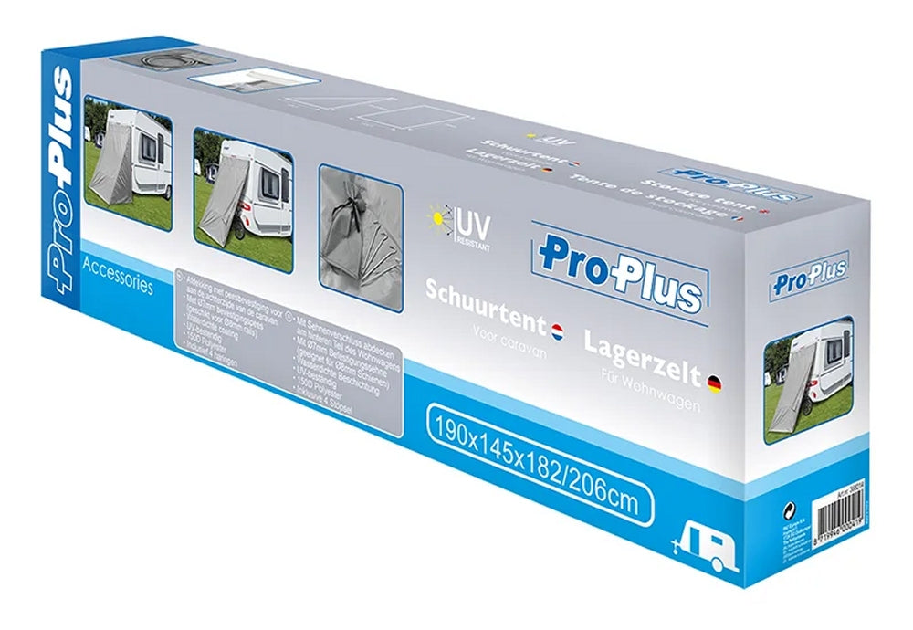 ProPlus 368214 Lagerzelt für Wohnwagen Camping Anbauzelt