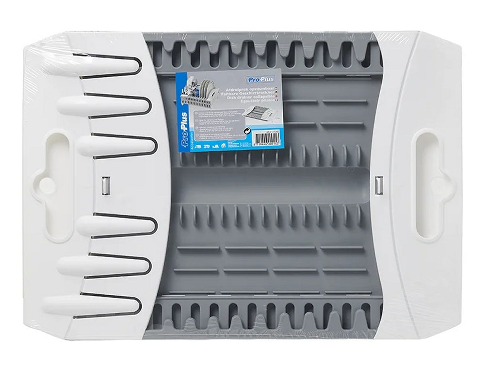ProPlus 370300 Geschirrtrockner aus Kunststoff faltbar für 9 Teller Camping