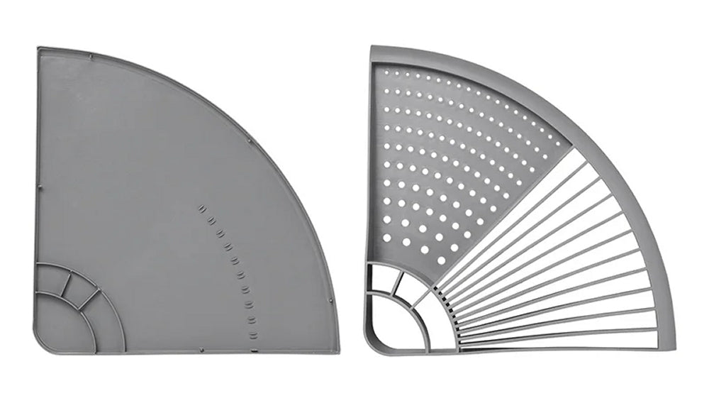 ProPlus 370300V01 Geschirrtrockner aus Kunststoff für Ecke 11 Teller 4 Besteckfächer