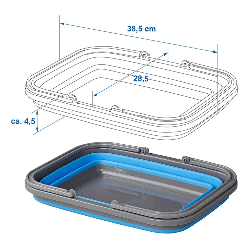 ProPlus 370303 Waschschüssel 9 Liter faltbar Camping Spülschüssel