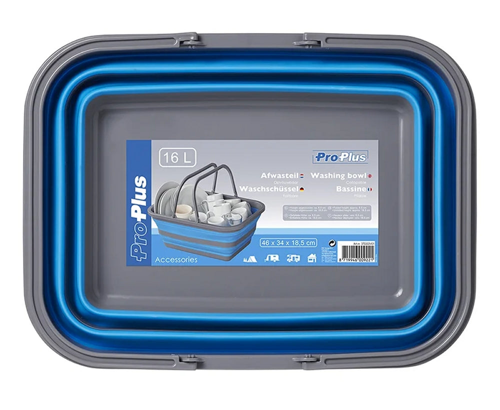 ProPlus 370303V01 Waschschüssel 16 Liter faltbar Camping Spülschüssel