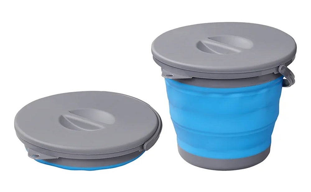 ProPlus 370306 Eimer 5 Liter mit Deckel faltbar Camping Falteimer