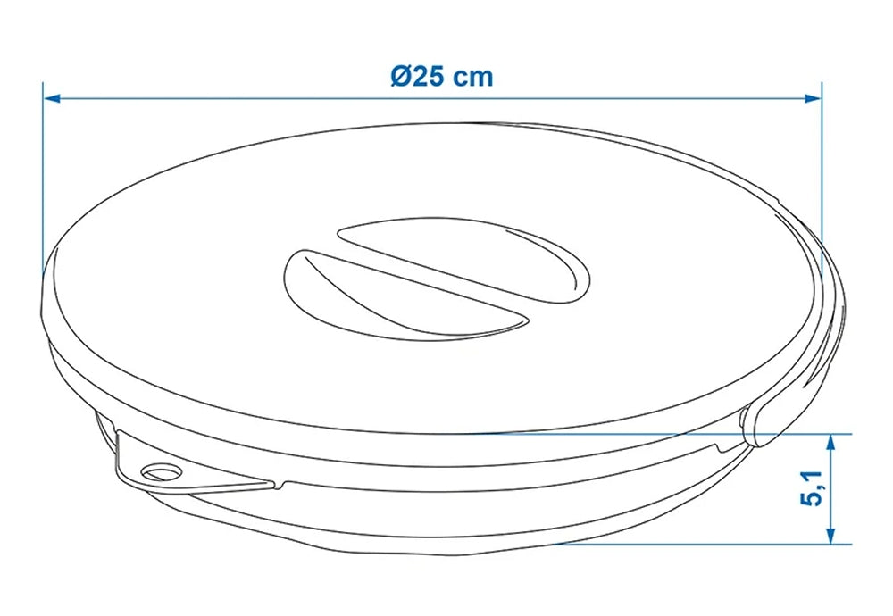 ProPlus 370306 Eimer 5 Liter mit Deckel faltbar Camping Falteimer