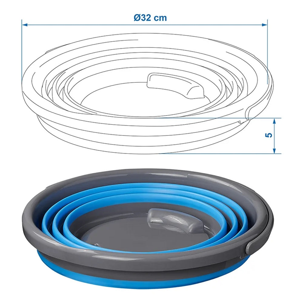 ProPlus 370307 Eimer 10 Liter faltbar Camping Falteimer Campingeimer