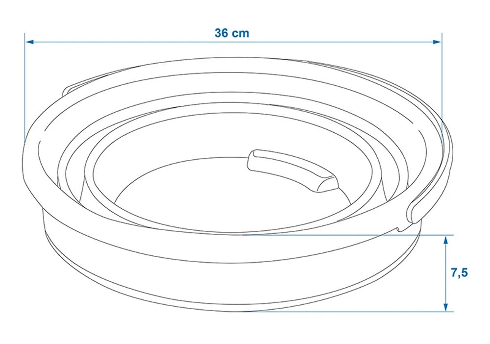 ProPlus 370307V01 Eimer 15 Liter faltbar Camping Falteimer Campingeimer
