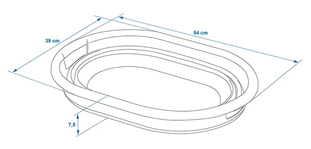 ProPlus 370311 Wäschekorb 17 Liter faltbar Camping Klappkorb Campingkorb