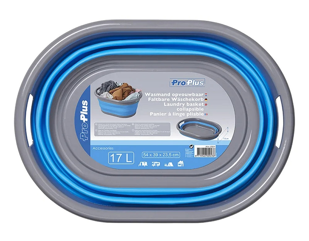 ProPlus 370311 Wäschekorb 17 Liter faltbar Camping Klappkorb Campingkorb