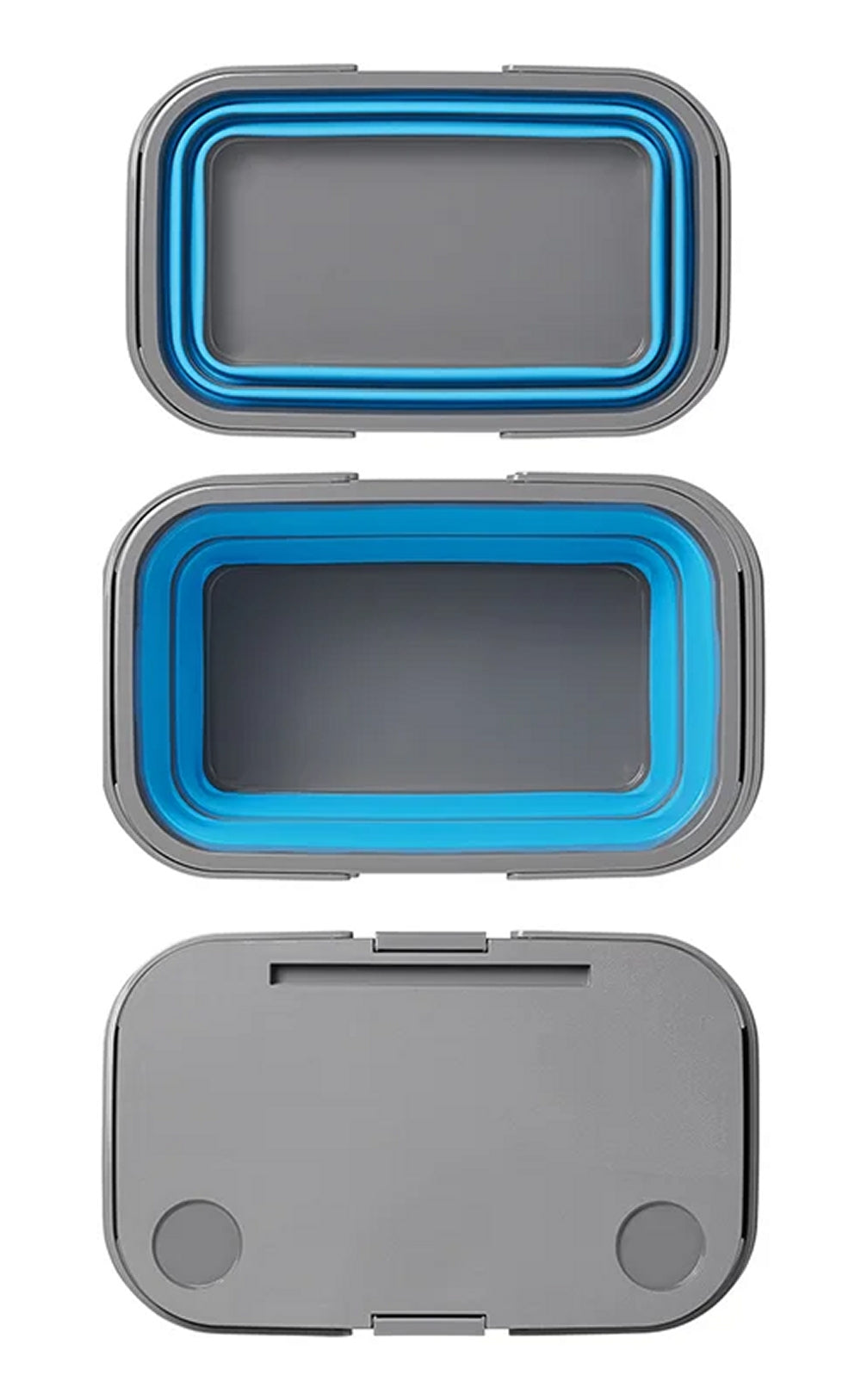 ProPlus 370315 Picknickkorb zusammenklappbar mit Deckel Campingkorb Klapptisch