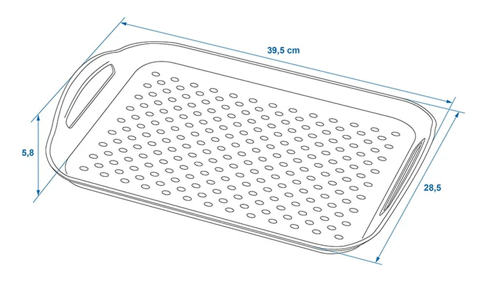 ProPlus 370320 Tablett mit Anti Rutsch Campingtablett Camping