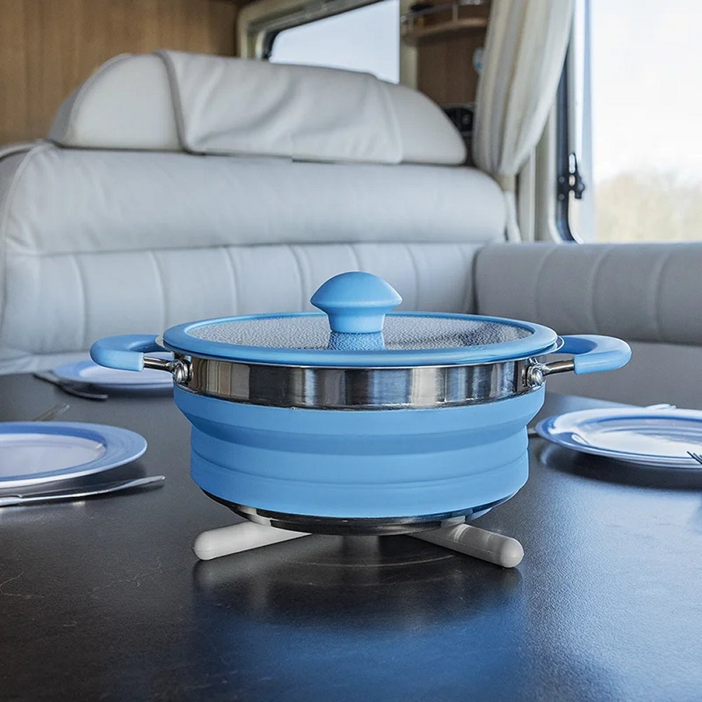 ProPlus 370332 Untersetzer faltbar Topfuntersetzer Silikon Camping