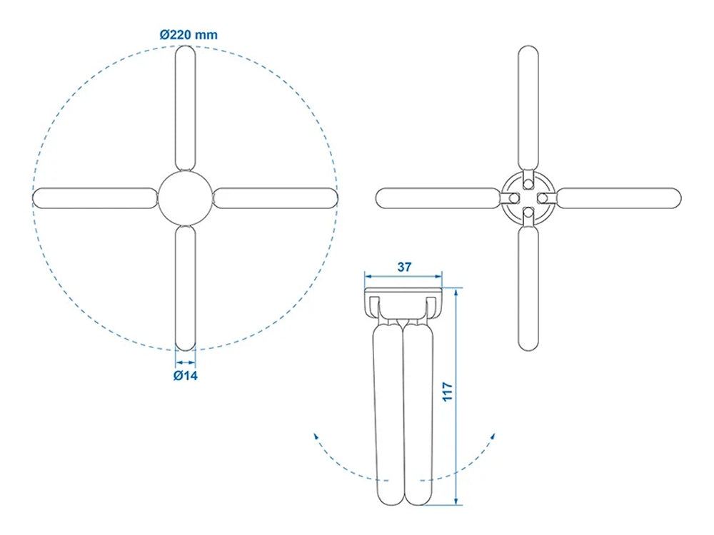ProPlus 370332 Untersetzer faltbar Topfuntersetzer Silikon Camping