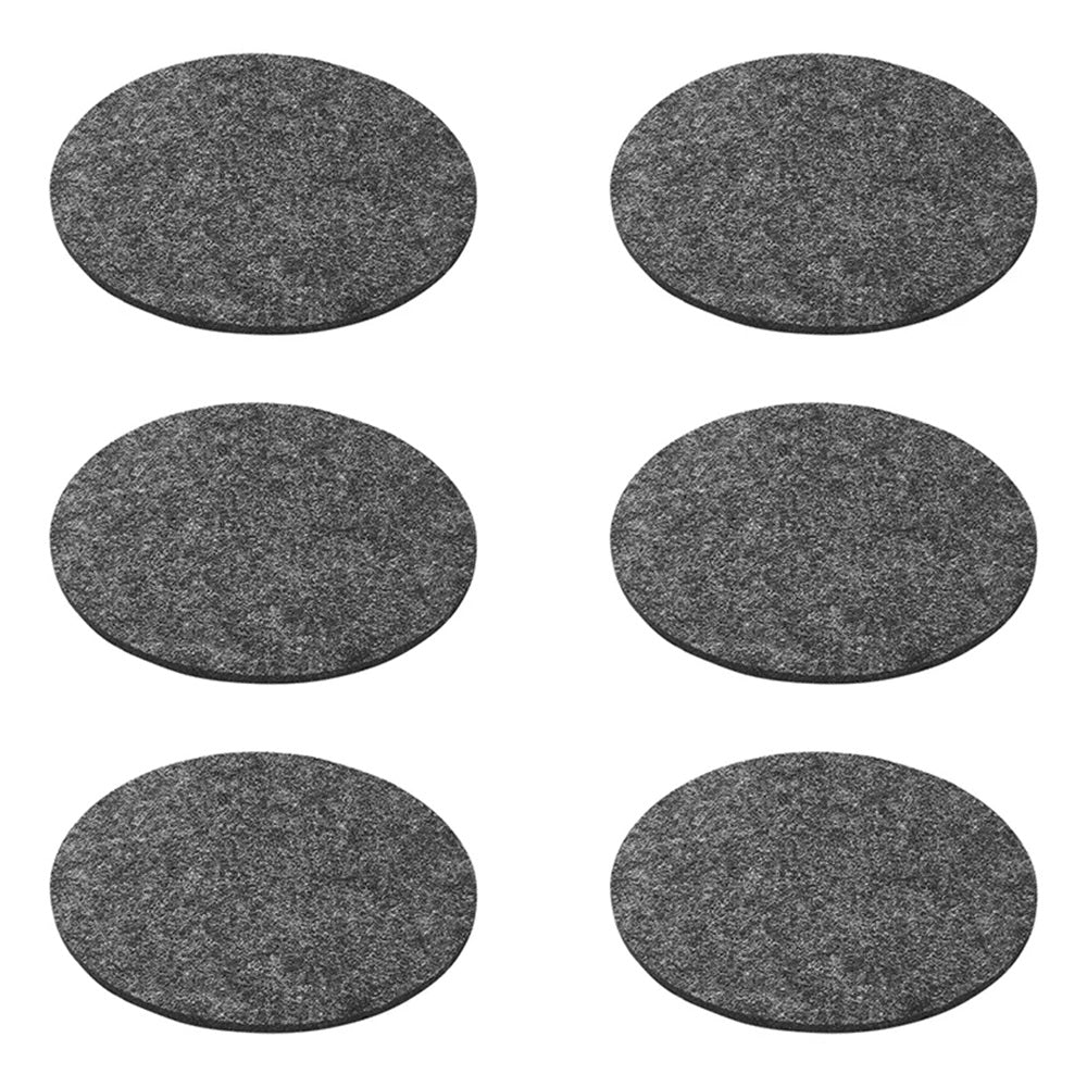 ProPlus 370334 6 Stück Untersetzer Ø10cm Filzuntersetzer Camping