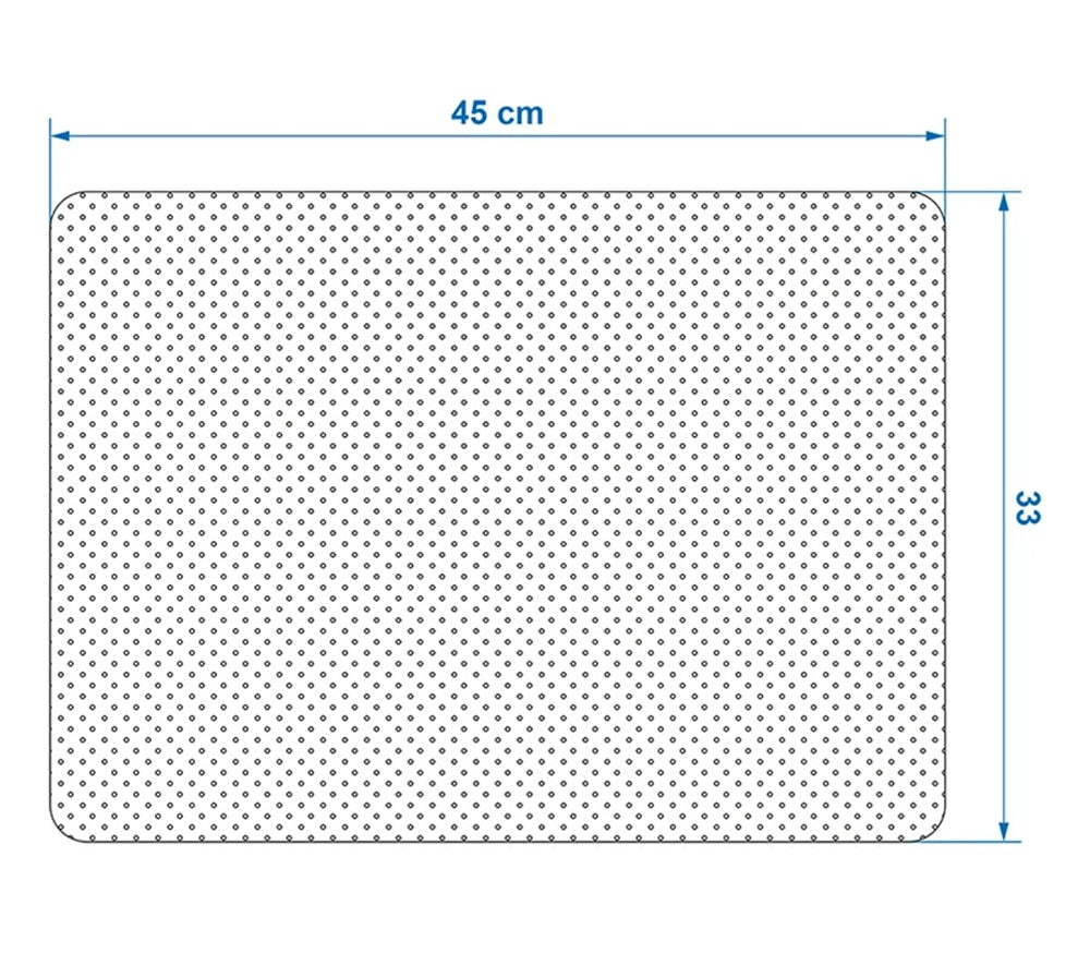 ProPlus 370334V01 2 Stück Tischset Untersetzer Filz 33 x 45cm Camping