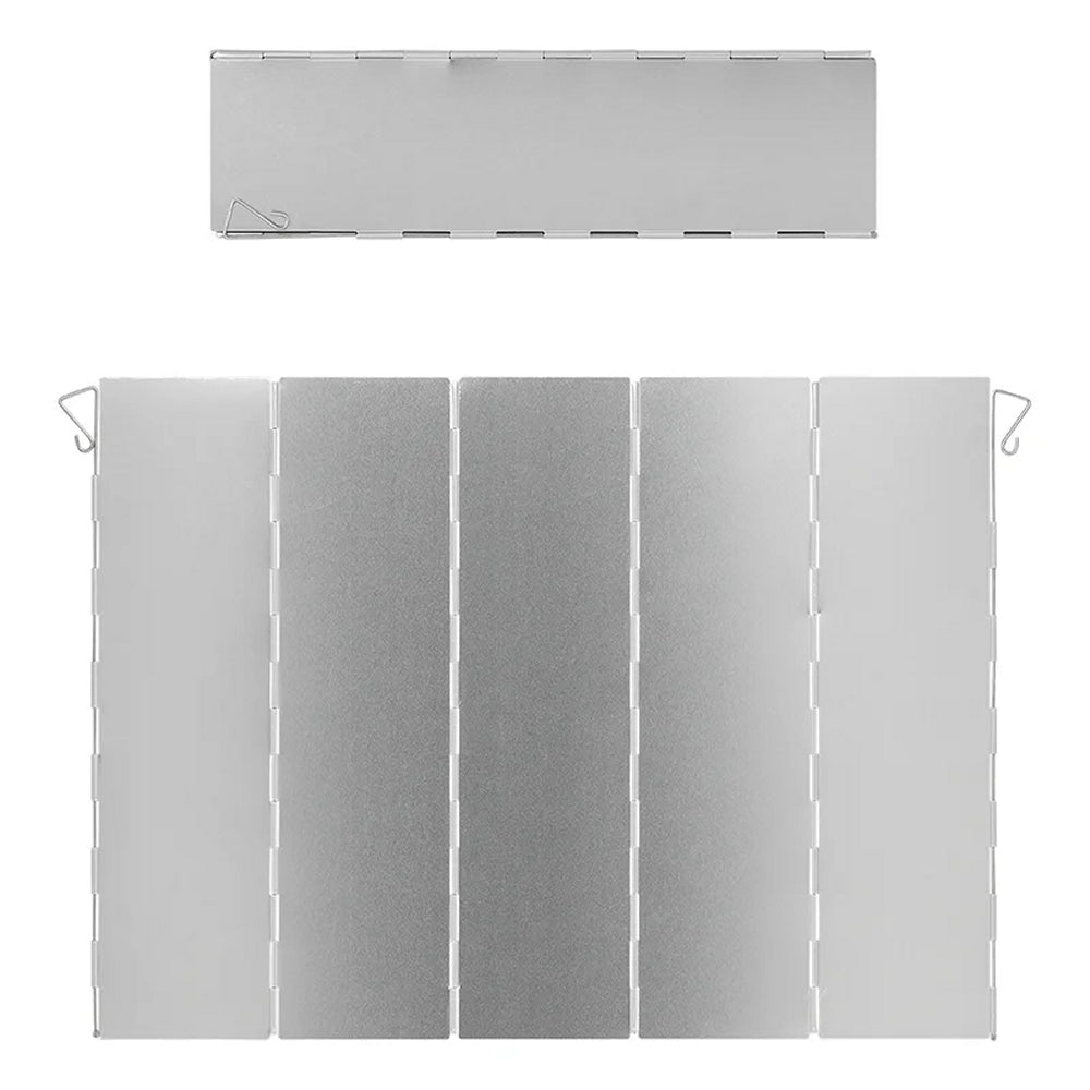 ProPlus 370340V01 Koch Windschutz faltbar Aluminium 49 x 36cm 5 teilig Camping Kochen