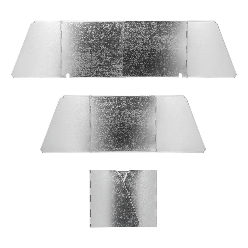 ProPlus 370340V03 Koch Windschutz Stahl faltbar ausziehbar 37/70 x 32 x 28cm 3 teilig Camping Kochen