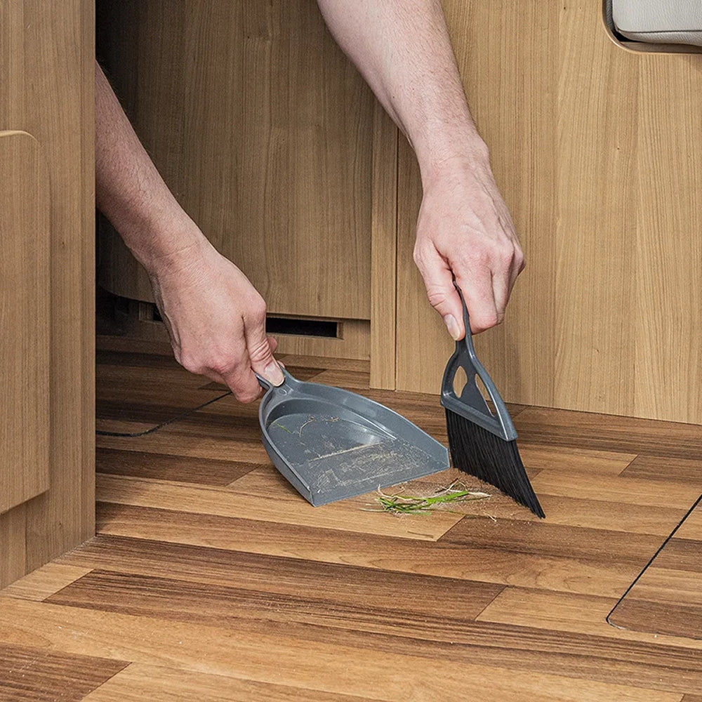 ProPlus 370392 Schaufel und Besen mini Kehrset Camping Zubehör Haushalt