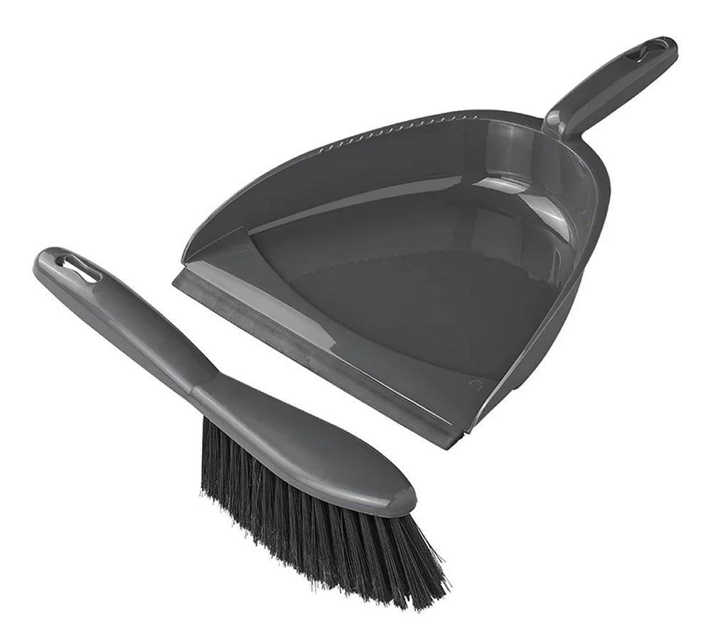 ProPlus 370394 Schaufel und Besen Kehrgarnitur Feger Kehrblech Camping Haushalt