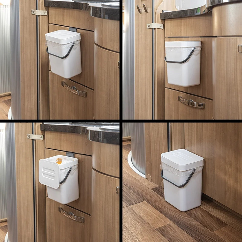 ProPlus 370404 Abfalleimer 3 Liter mit Deckel für Wohnwagen Wohnmobil Mülleimer