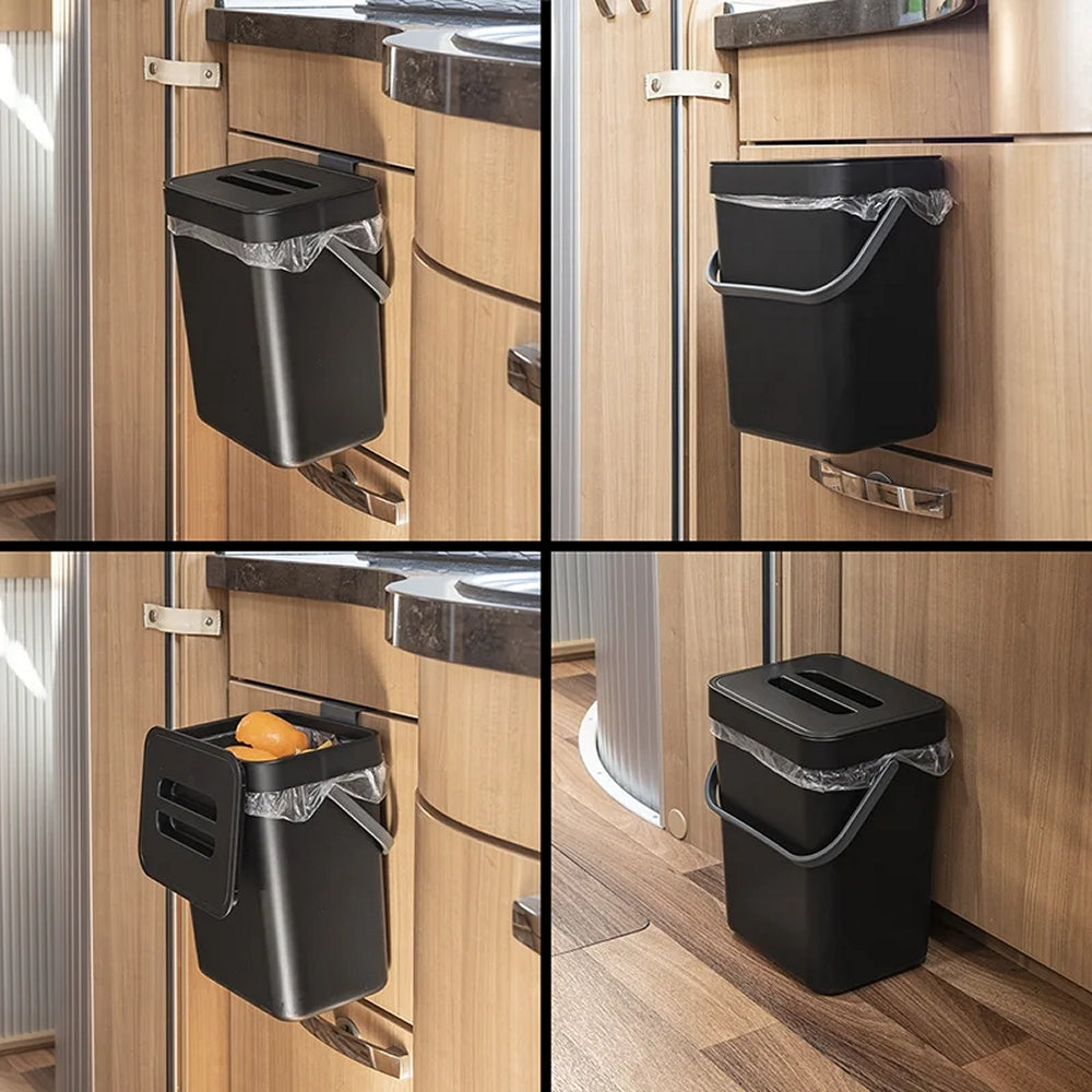 ProPlus 370404V01 Abfalleimer 5 Liter mit Deckel für Wohnwagen Wohnmobil Mülleimer