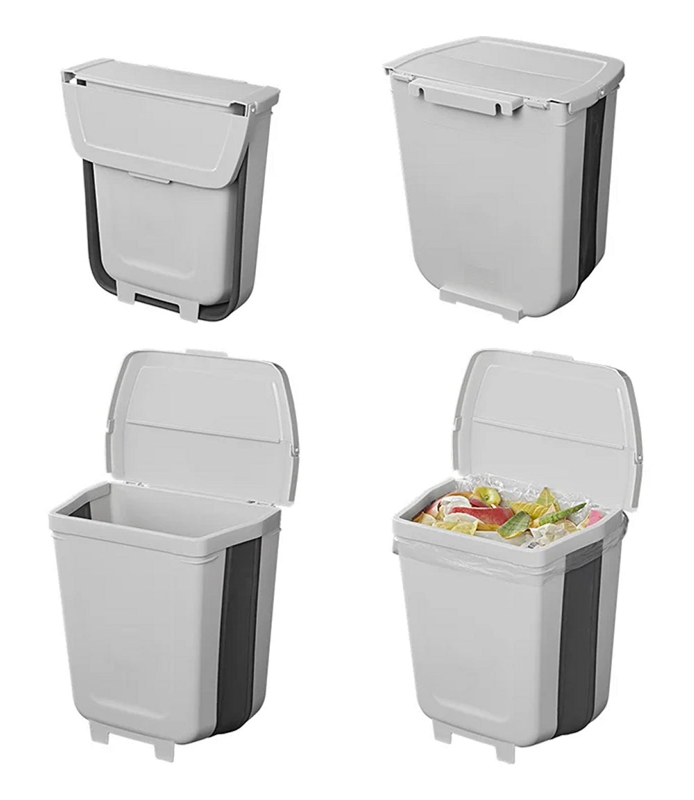 ProPlus 370405V01 Abfalleimer 8 Liter faltbar für Wohnwagen Wohnmobil Mülleimer