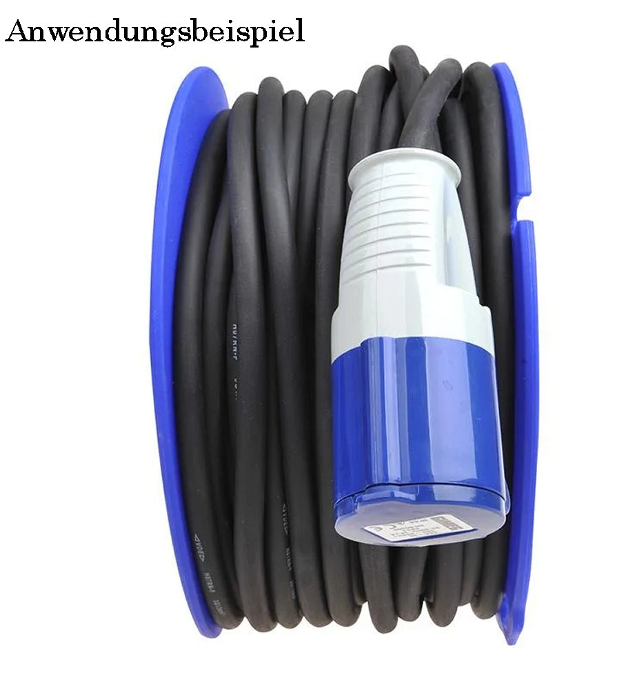 ProPlus 370553 Handkabeltrommel leer mit Griff für CEE Verlängerungskabel