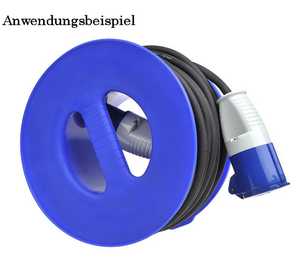 ProPlus 370553 Handkabeltrommel leer mit Griff für CEE Verlängerungskabel