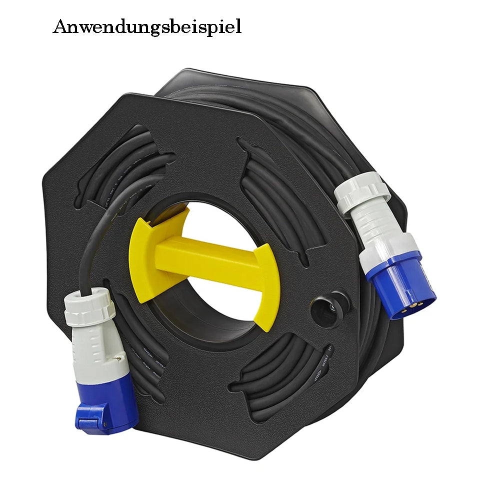 ProPlus 370554 Handkabeltrommel leer kompakt mit Griff und Drehknopf