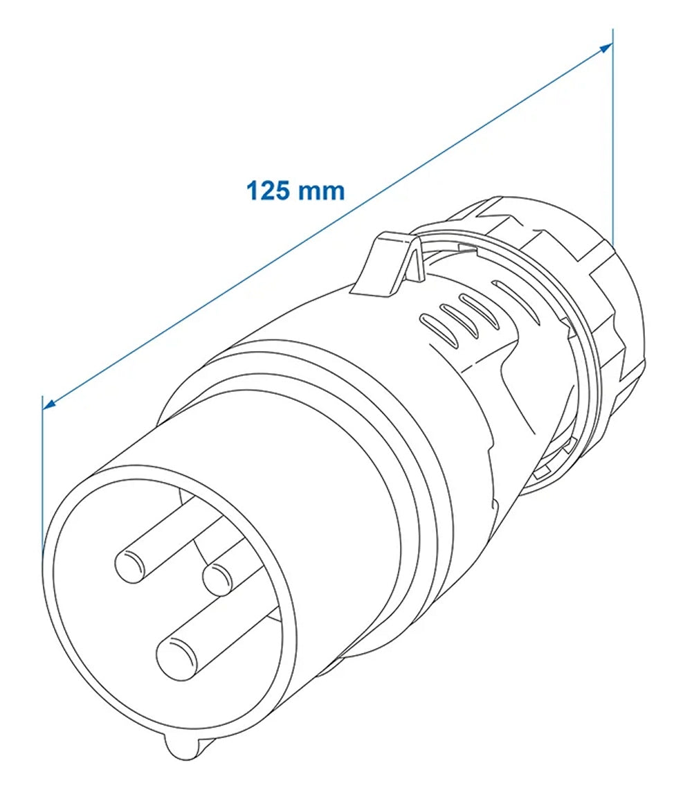 ProPlus 373500 CEE Stecker 16 Ampere IP44 Anhängerstecker