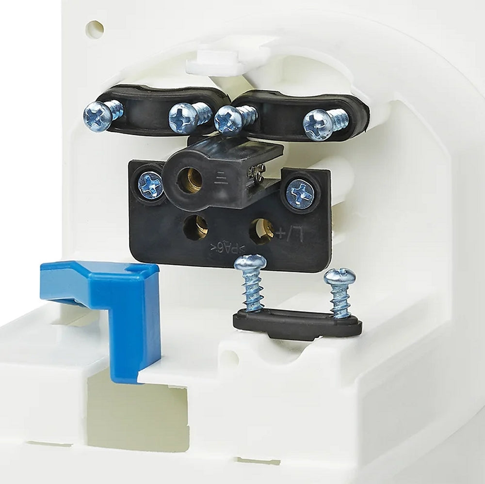 ProPlus 343504 CEE Einspeisestecker Einbau eckig weiss Einbaustecker