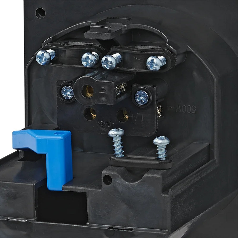 ProPlus 373504BK CEE Einspeisestecker Einbau eckig schwarz Einbaustecker
