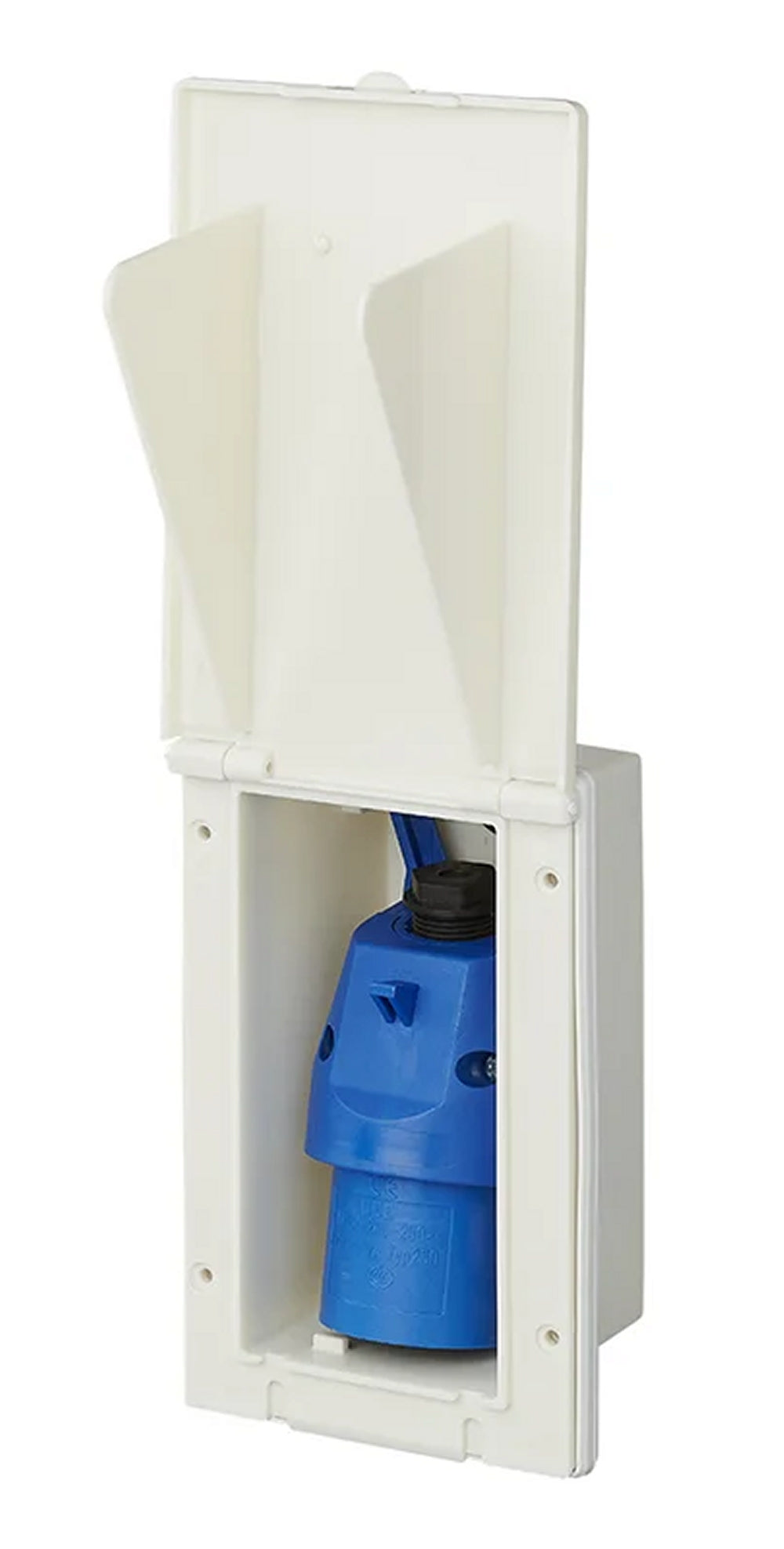 ProPlus 373505 CEE Einspeisestecker Einbau rechteckig weiss Einbaustecker