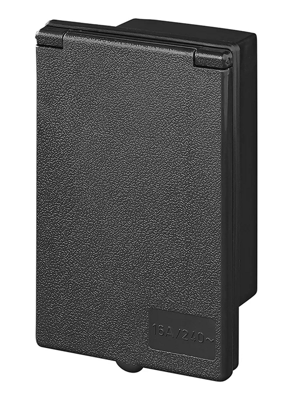 ProPlus 373505BK CEE Einspeisestecker Einbau rechteckig schwarz Einbaustecker