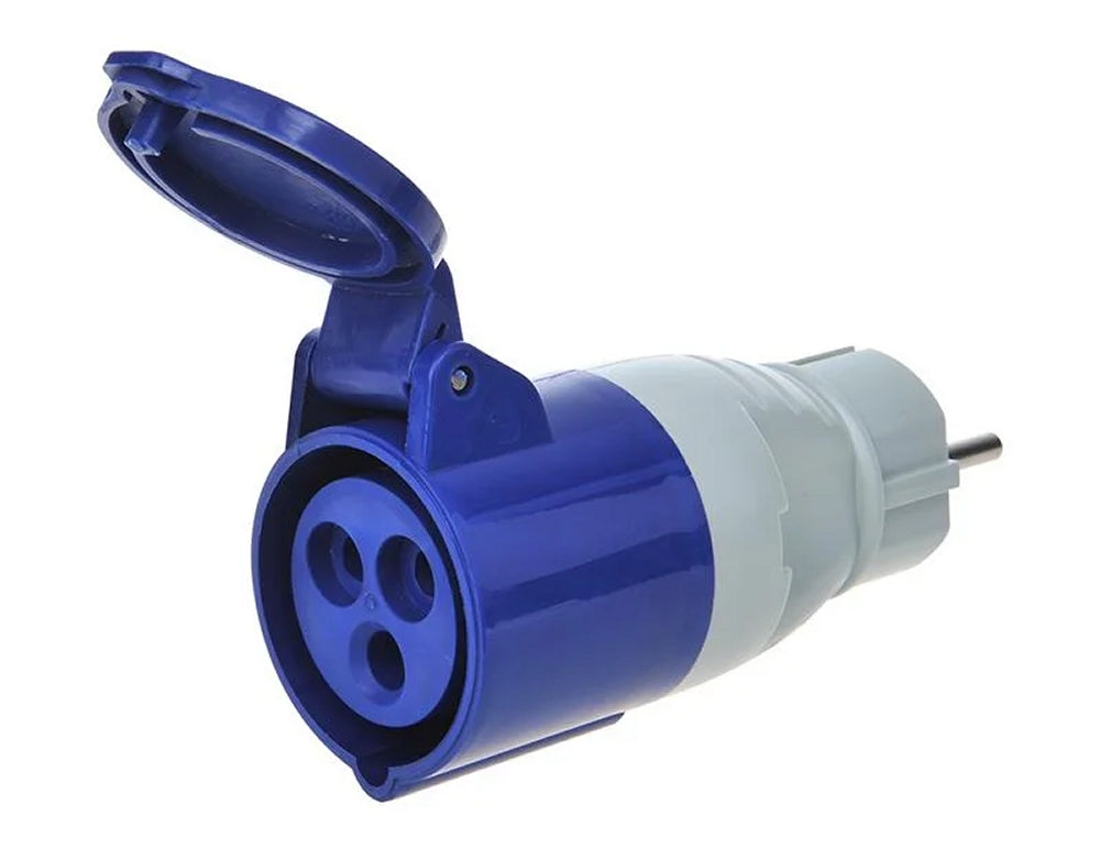 ProPlus 373518 Adapter von Schuko Stecker nach CEE Steckdose 16 Ampere 230 Volt